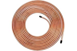 MuHize 5/16 Brake Line Tubing Kit, Flexible Brake Line(2025 New), 25 ft 5 16 Copper Coated Tube Roll for Hydraulic Fuel Transmission System