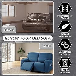 ULTICOR Squared Jacquard Design, Reclining Loveseat