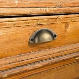 LJHOME 24 Pcs Shell Cup Handles Semi Circle Drawer Pulls Bronze Antique view 5