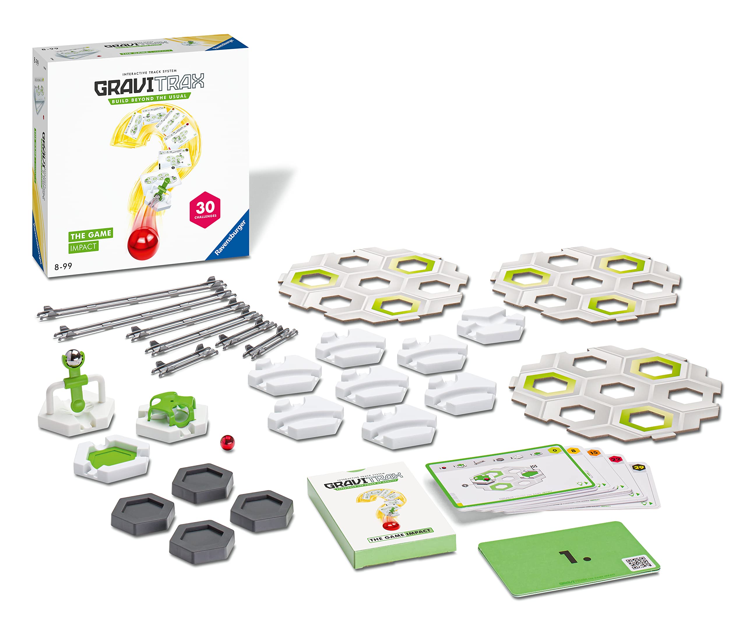 Ravensburger GraviTrax The Game - Impact - Marble Challenge Logic Brain Games and STEM Toys for Kids Age 8 Years Up