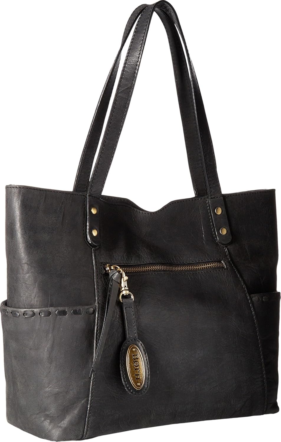 born distressed leather tote