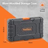 VonHaus 130-Piece Socket Set 1/4" Drive Ratchet Kit with Case view 5