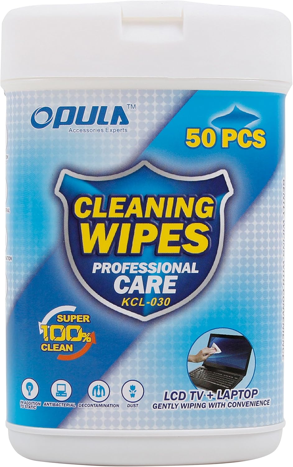 DURAGADGET 50 Anti-Static LCD Cleaning Cloths/Wipes - Compatible with Acer Aspire 1 A114-31-C4HH | Acer Aspire 1 A114-31-C5GM | Acer Aspire 1 A114-31-C8PT