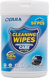DURAGADGET 50 Anti-Static LCD Cleaning Cloths/Wipes - Compatible with Acer Aspire 1 A114-31-C4HH | Acer Aspire 1 A114-31-C5GM | Acer Aspire 1 A114-31-C8PT