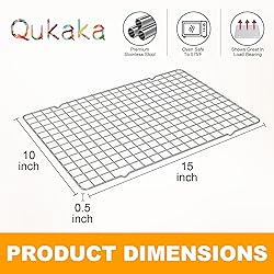 2PCS Cooling Racks for Cooking and Baking - 10" x