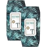 Body Prescription Makeup Cleansing Wipes - Gentle and Effective Face Wipes, 50 Count (Pack of 2), Tea-Tree