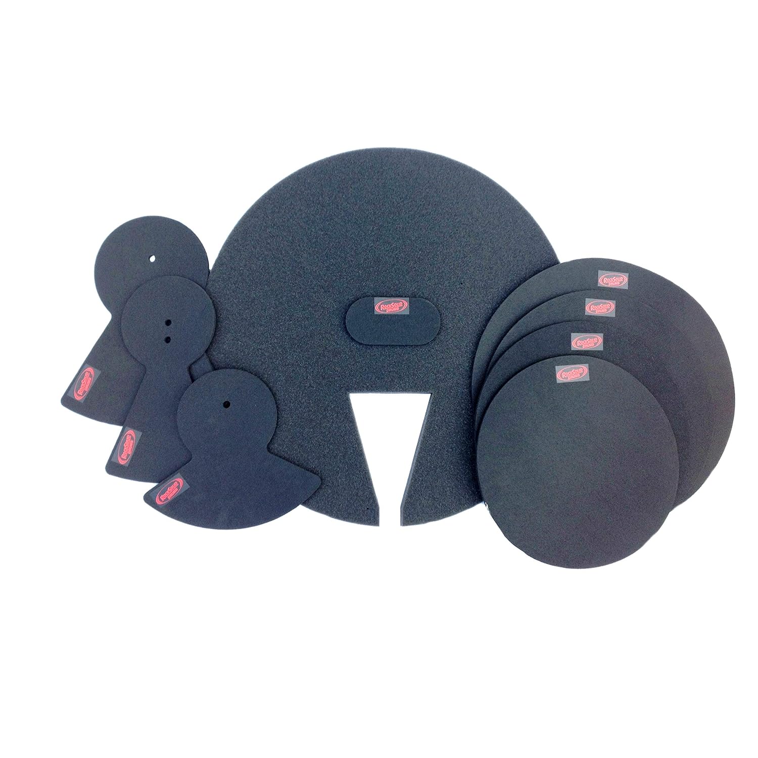 RockSolid Drum Practice Pads Drum Silencer Pads 8 Rock Drum Mute