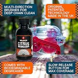 WELDTITE Chain Cleaning Machine for Bikes with Biodegradable Citrus Degreaser view 4