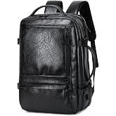 garaplight Carry On Backpack, 40L Expandable Travel Backpack, Black | Airline Approved, Laptop Compartment, Water Resistant, Business Travel Bags, Men Women Weekend Trip