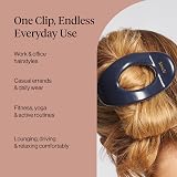 Kitsch Large Flat Claw Clips for Women Blue Orchid Brand New view 6