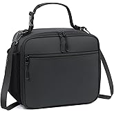 Dailyice Kids Lunch Box Kids Lunch Bag for Girls Boys, Insulated Lunch Bag for Men with Shoulder Strap, Small Lunchbox for Girls School Travel Picnic (Black)