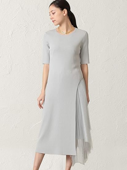 Amazon エポカ Epoca La Maglia チュールコンビドレス M5j ワンピース チュニック 通販