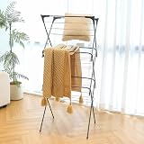 Rainberg 3 Tier Clothes Airer Foldable Drying Rack with Non-Slip Feet view 7