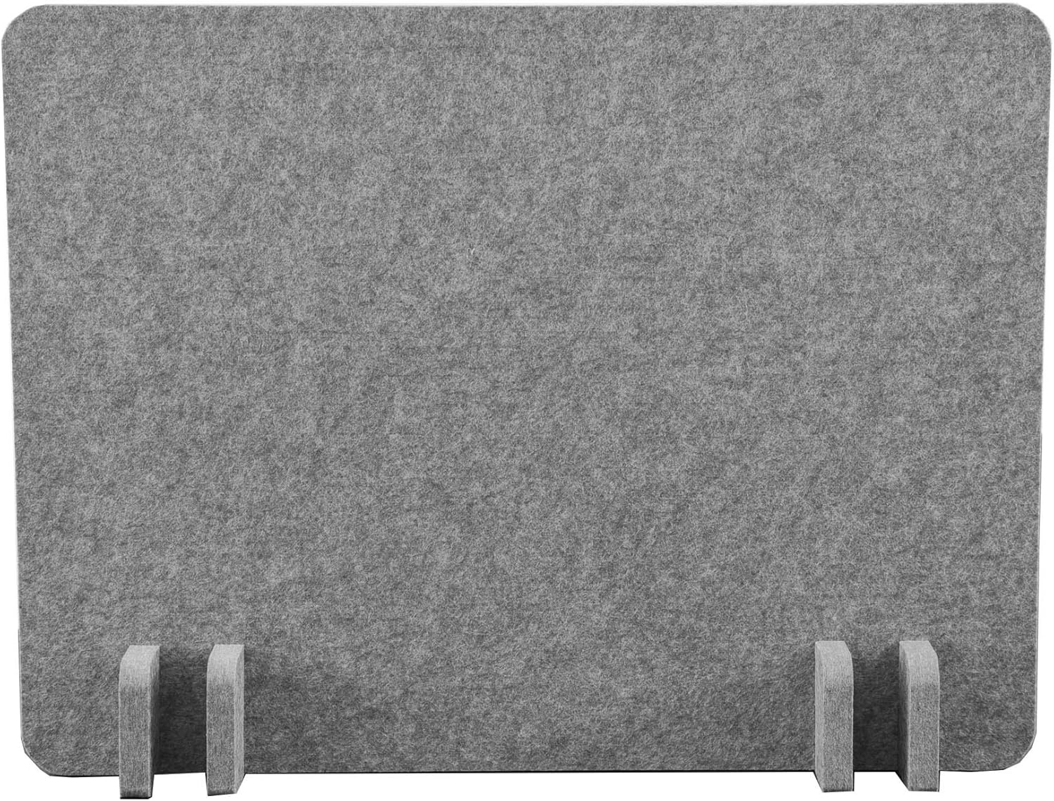 Stand Up Desk Store ReFocus Raw Noise and Distraction Reducing Freestanding Acoustic Desk Divider Mounted Privacy Panel (Castle Gray, 21" W x 16" H) : Office Products