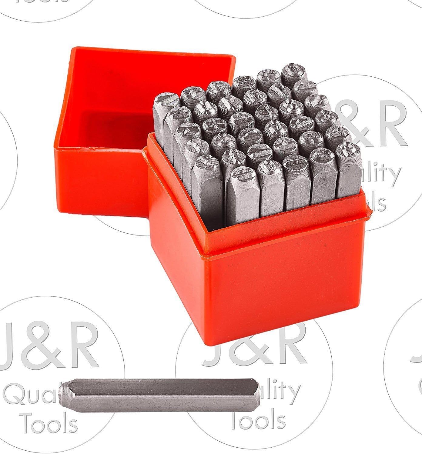 36pc Number & Letter Metal Punch Set Alphabet Marking Steel Stamp Craft