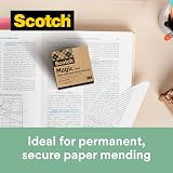 Scotch Magic Tape Dispenser 100% Recycled Plastic Black Includes 3 Rolls 19mm x view 8