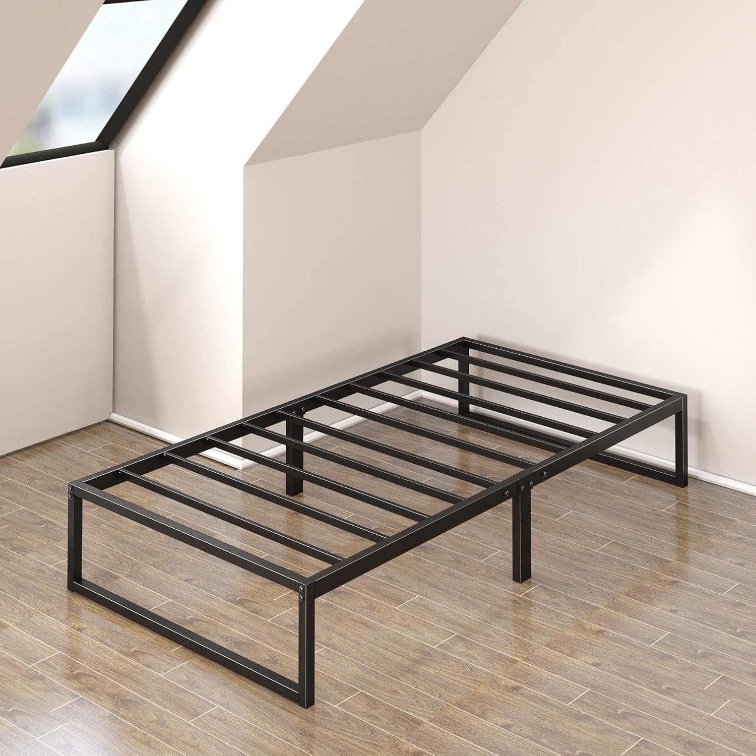 Zinus Lorelei 12 Inch Platforma Metal Bed Frame, Platform Bed Frame, Twin: Furniture & Decor
