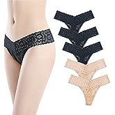 Luna & Sun Women Lace Underwear Soft Sexy Thongs