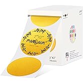 PARLAIM 2 Inch Circle Thermal Sticker Labels,700PCS Round Direct Thermal Printer Labels for Business Bottle DIY Design, QR Code, Name Tag, Inventory (Gold)