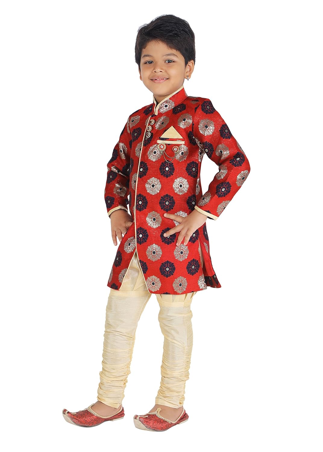 ahhaaaa boy's blended sherwani and breeches set