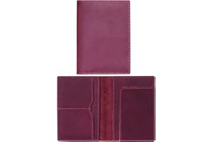 HIFA Leather Passport Holder, Handmade Passport Cover with Card and Ticket Slot - Genuine Leather, Elegant Design, Easy Access - Passport Case, Passport Wallet, Passport Holder