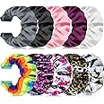 ShuYo 10 PACK Scrunchie Bands Compatible with Fitbit Versa/Versa 2/Versa Lite Special Edition Women Girl Elastic Stretch Fabric Strap Pattern Printed Scrunchy Replacement Bracelet Wristband