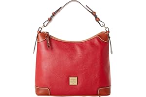 Dooney & Bourke Women's Hobo Shoulder Bag in Pebble Grain Leather, Large Handbag with Adjustable Shoulder Strap