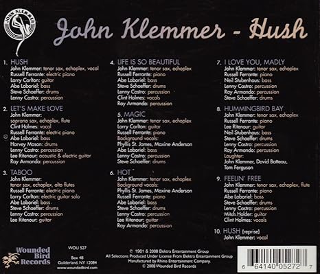 Klemmer John Hush Amazon Com Music