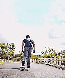 Yocaher Longboard Skateboard Complete Drop Down
