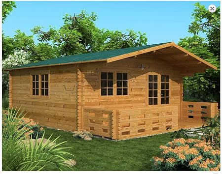 Mondocasette Casa Gartenhaus Aus Holz Modell Venta Wandstarke 45 Mm 500 X 500 Cm Bungalow Chalet Box Amazon De Garten