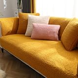 SHANNA Thick Lamb Faux Sofa Cover 1 2 3 4 Seater Non-Slip 110x110cm
