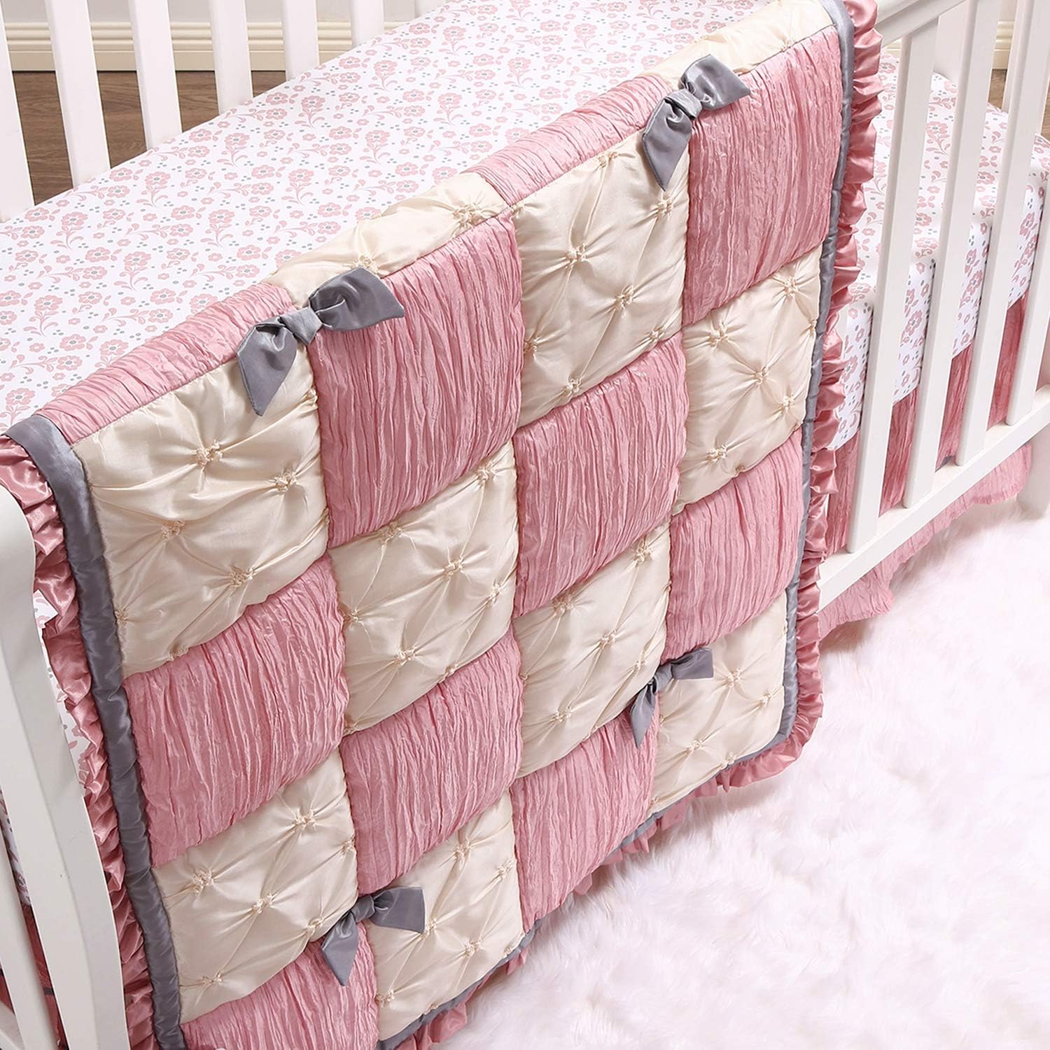 light pink crib sheets