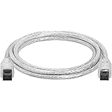 Cmple - 9 PIN/ 9PIN BETA FireWire 800 - FireWire 800 Cable - 6FT, CLEAR