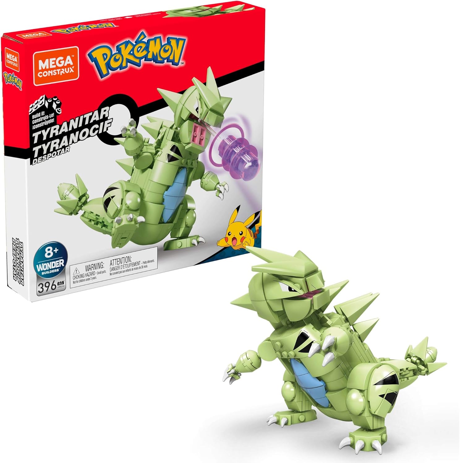 Mega Construx Pokemon Tyranitar Figure 