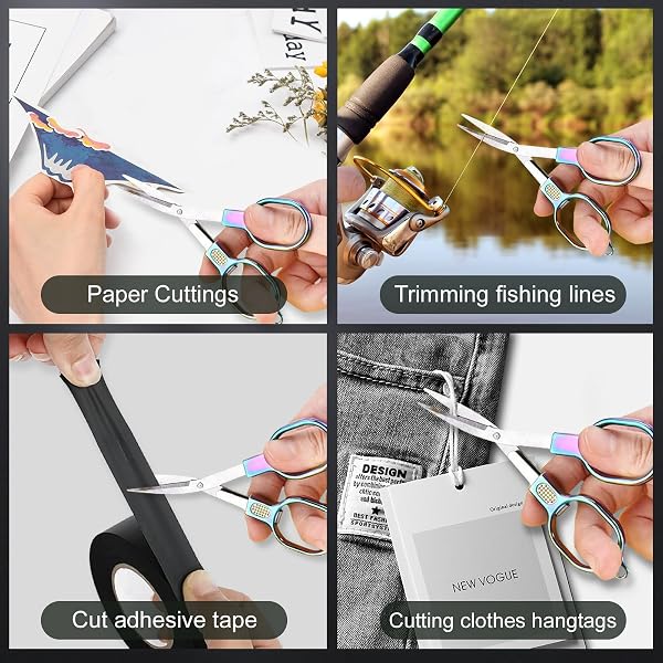 6 PACK FOLDABLE SCISSORS WITH TAPE MEASURE & KEYCHAIN – NURSE, BADGE, MINI, TRAVEL SCISSOR, HOME, OFFICE, CRAFT, SEWING, NURSING ACCESSORIES