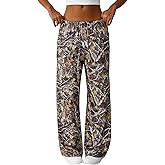 SOFIA'S CHOICE Womens Camo Pants High Waisted Baggy Comfy Wide Leg Y2k Sweatpants with Pockets