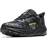 JOGTAIL Mens Wide Slip on Trail Running Shoes with Cushioned Arch Support Water Resistant Walking Sneakers