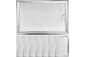 LUBIYACK 8Pcs Microwave Grease Filter Replacement for LG 5230W1A012B, Microwave Filter Replacement 7.64" x 5.1" Grease Filter Replacement