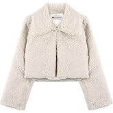BOLEROSE Girls Cozy Faux Fur Childrens Kids Collared Bolero Shrug Jacket Coat