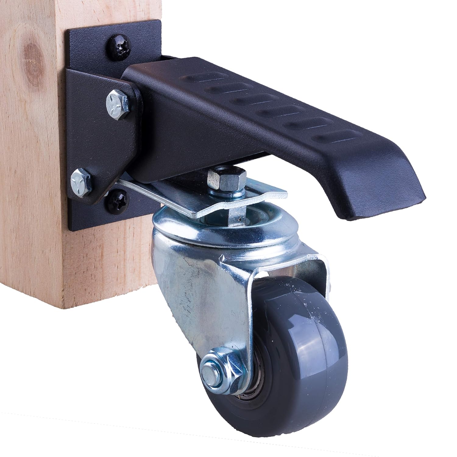 Workbench Casters - 4 Extra Heavy Duty Retractable casters, 840 lbs. Weight Capacity, Urethane Wheels: Industrial & Scientific