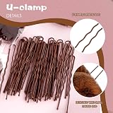 Abeillo Brown Ballet Hair Nets 20 Pcs 50cm & 40 U Shaped Hair Pins Set Women view 5