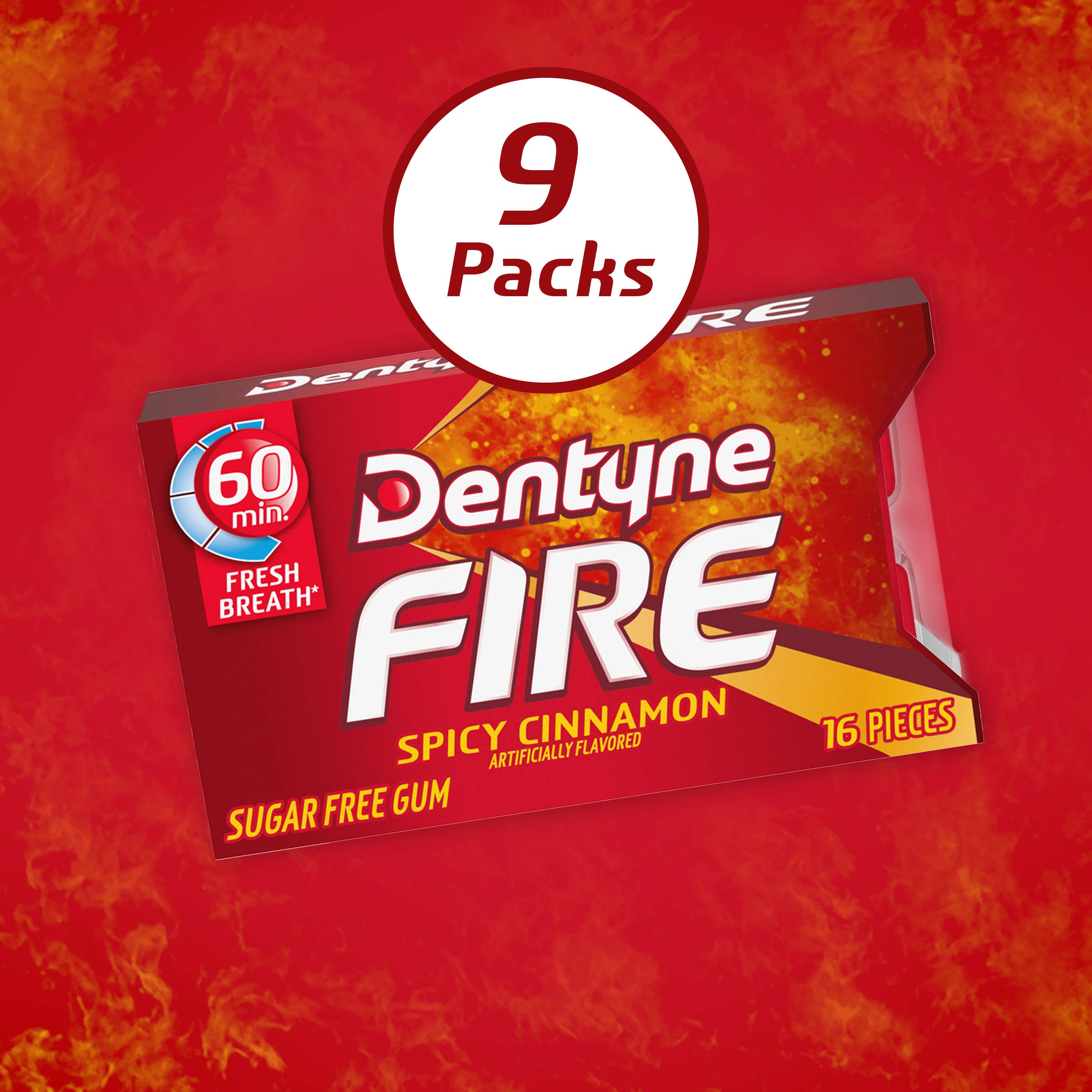 Dentyne Fire Spicy Cinnamon Sugar Free Gum Buy Online in United Arab