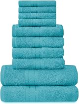 GC GAVENO CAVAILIA 10-Piece Towel Bale Set 450 GSM Teal Cotton