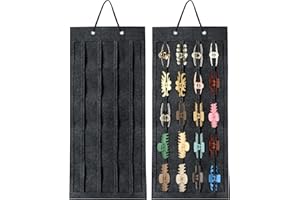 SMUK Hair Claw Clip Holder for Girls, Hanging Claw Clips Storage Organizer for Women, Hair Clip Stand Holder for Wall, Door, Closet, Big Claw Clip Display for Teen Girls