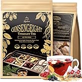 Kidney Tea Formula Ginseng Six Treasure Tea, Kidney Cleanse Detox & Repair with 8 Precious Ingredients for Men and Women, Traditional Plant Root Blend - Supports Daily Vitality (1 Pack/25 Bags)