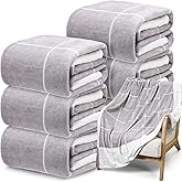Tinideya 6 Pcs Flannel Fleece Throw Blanket Bulk Plaid Throw Blanket Checkered Fleece Blankets Lightweight Soft Warm Blankets for Bed Couch Sofa Wedding Gifts All Season 50 x 60 Inch (White Grey)
