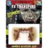 Zombie Missing Jaw Undead Walker 3D FX Transfer Costume Accessory
