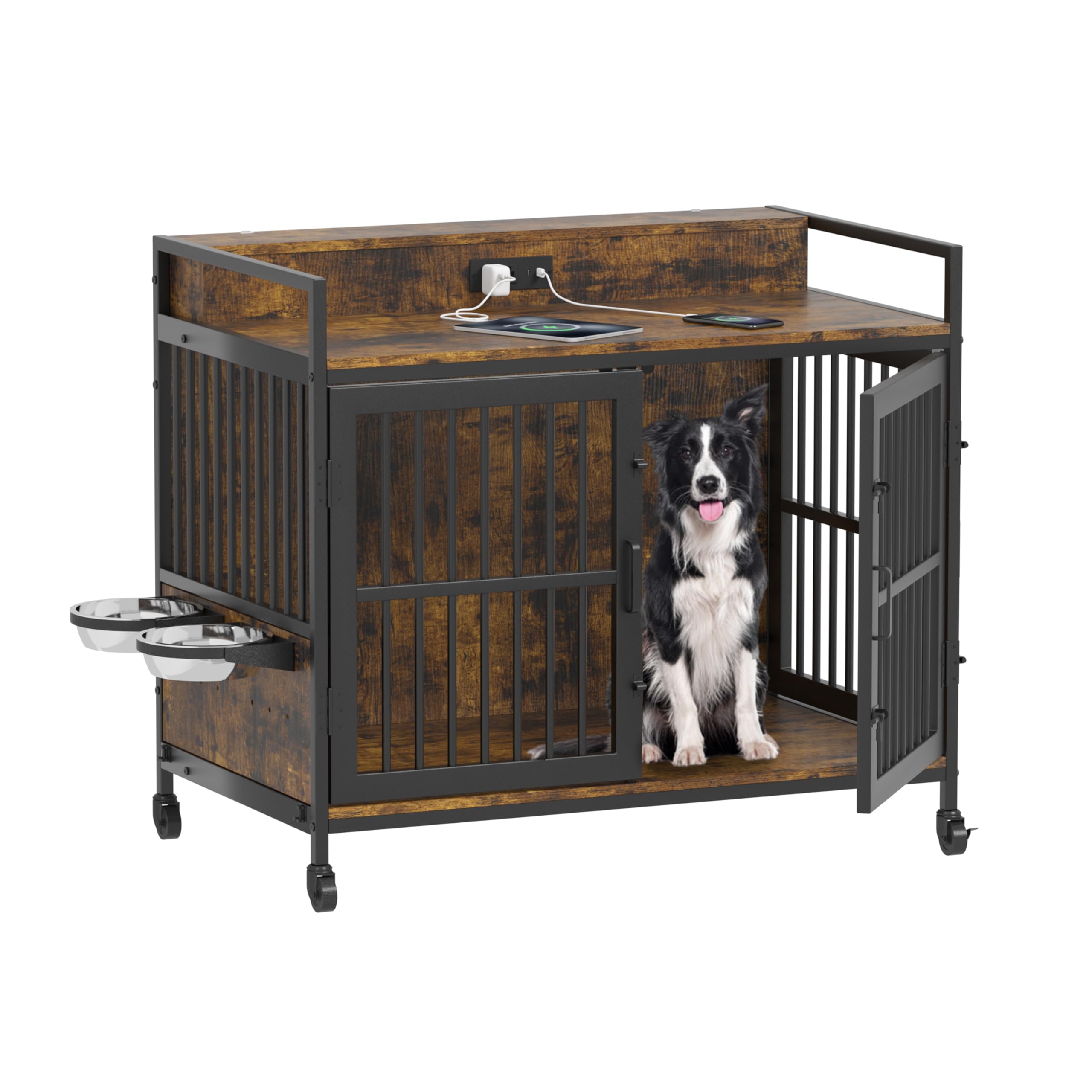 Photo inspiration: Fresh Look at Piskyet 39 5 Large Dog Crate Furniture Indoor Dog Kennel