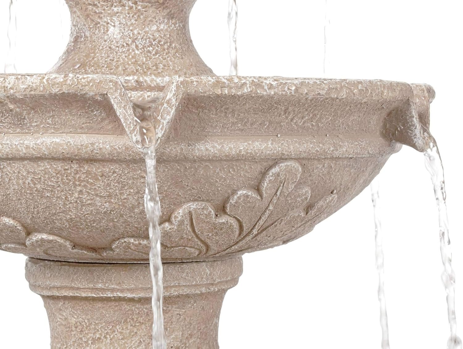 Stafford Italian Outdoor Floor Water Fountain 48" High Three Tiered for Yard Garden Patio Deck Home - John Timberland : Free Standing Garden Fountains : Garden & Outdoor
