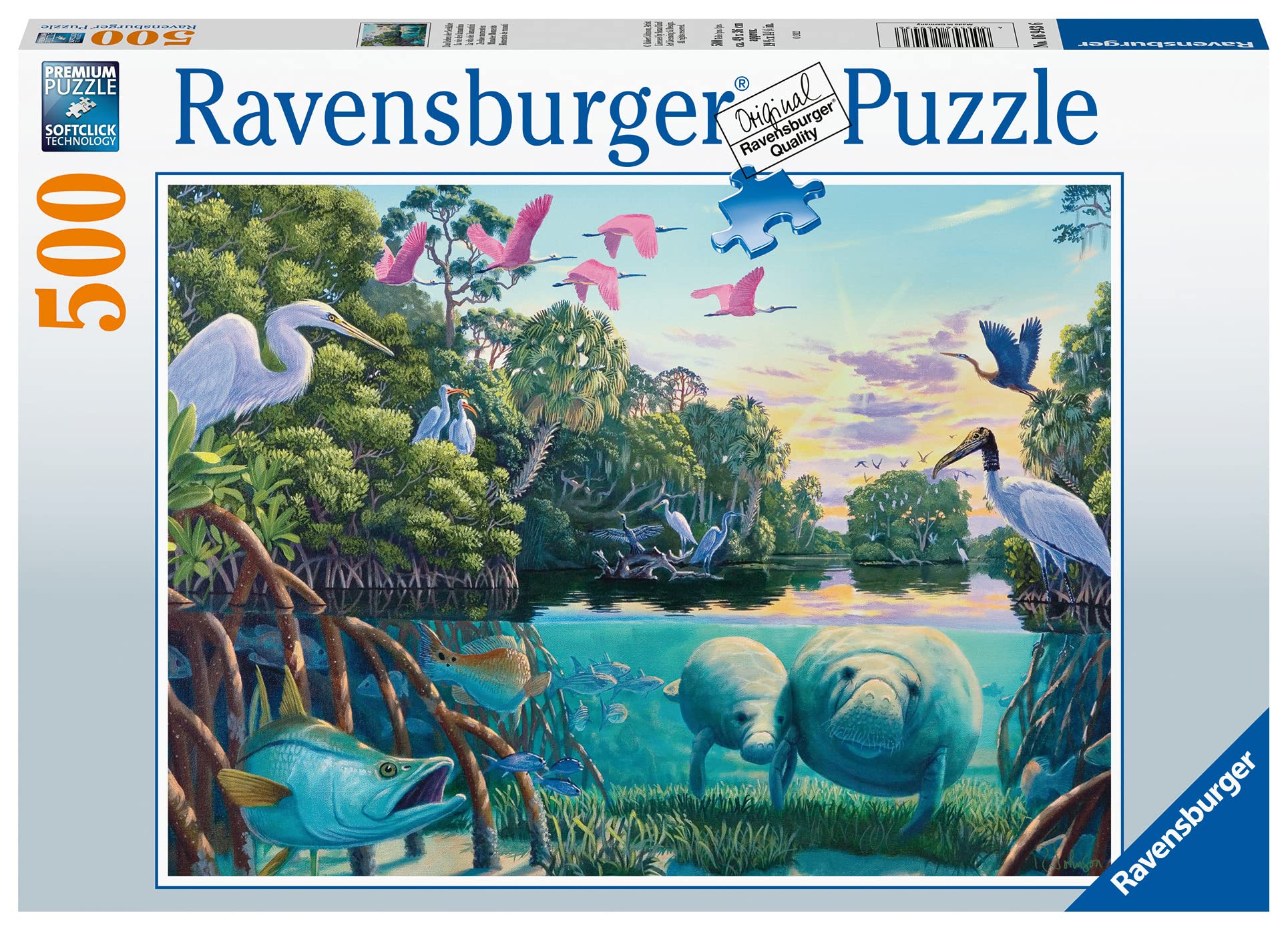 Ravensburger Manatee Moments Piece Jigsaw Puzzle for Adults and Kids Age 10 Years Up